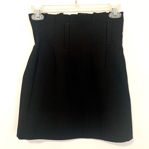 Zara black pleated waist mini skirt XS - Picture 5 of 6